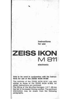 Zeiss Ikon Moviflex Super-8 manual. Camera Instructions.